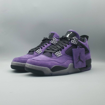 Travis Scott x Air Jordan 4 Retro 'Purple Suede - Black Midsole'