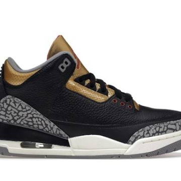 Jordan 3 "Black Cement Gold"